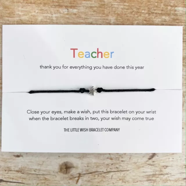 THANK YOU TEACHER Teaching Assistant Nursery Key Worker Wish