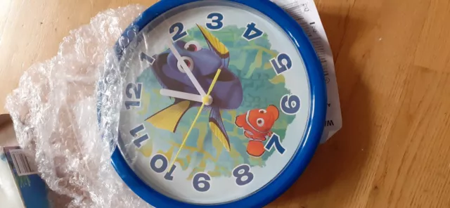 Kinder Wanduhr Kinderuhr Analog Uhr Quarz Disney - Findet Dorie - Neu