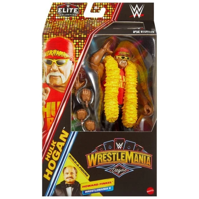 Figurine WWE Hulk Hogan Articulée 15 Cm – Collection Élite TrueFX – Catch, Accessoires – Dès 3 Ans – Mattel
