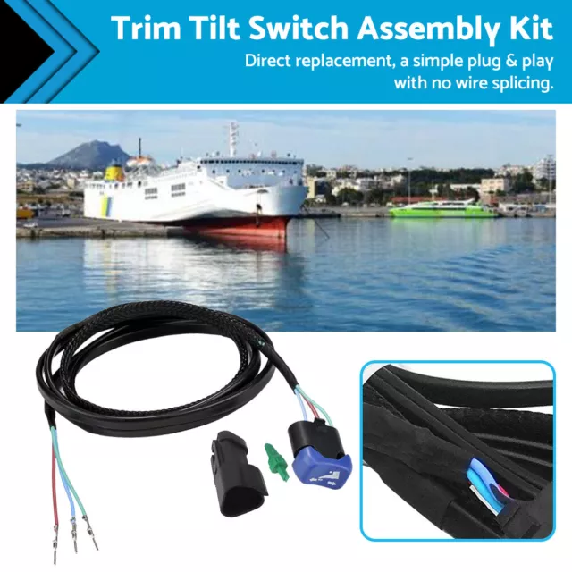 Trim Tilt Switch Assembly Kit Suitable For Johnson Evinrude Outboard 5006358