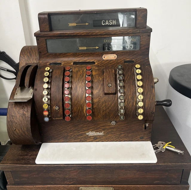 ANTIQUE 1922 NATIONAL CASH REGISTER COMPANY Works!