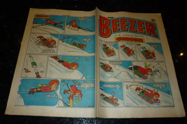 THE BEEZER Comic - ISSUE 1358 - Date 23/01/1982 - UK PAPER COMIC