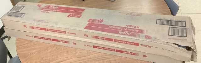 2 Partial Boxes USG Donn SUSPENSION SYSTEM CROSS TEES | DX/DXL424 2 Partial Boxes USG Donn SUSPENSION SYSTEM CROSS TEES | DX/DXL424
