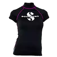 Rash Guard UPF-50 - Damen - Kurzarm - Onyx - Gr: XS