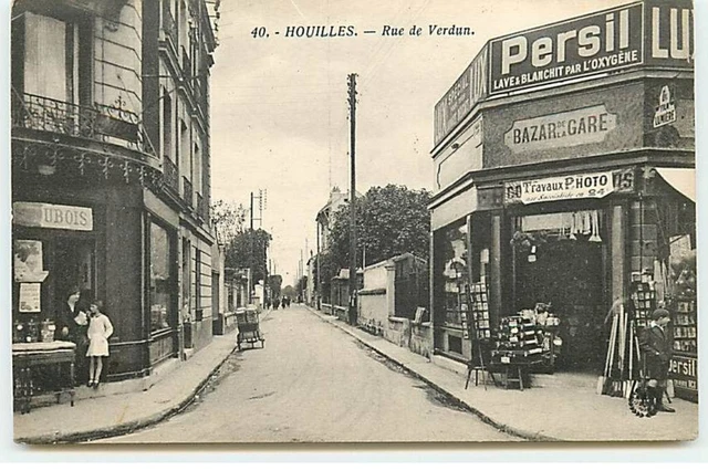 Carte Postale Ancienne CPA 78 Houilles – Place De La Gare – Années 1900, Dos Non Divisé