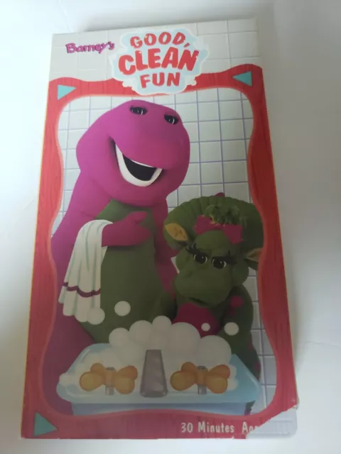 VHS Barney’s Good, Clean Fun BARNEY “As Seen On Public TV” 30min Lyrick 1998