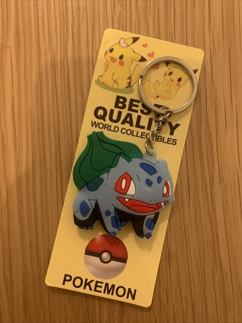 Neu Pokémon Schlüsselanhänger 3D Metallring | Silikon Gummi |  Bisasam Bulbasaur