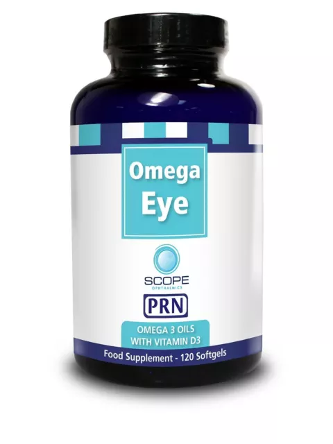 Prn Omega Ojo - 3 Vitamina D3 Nutricional Suplemento (120 Cápsulas Blandas)