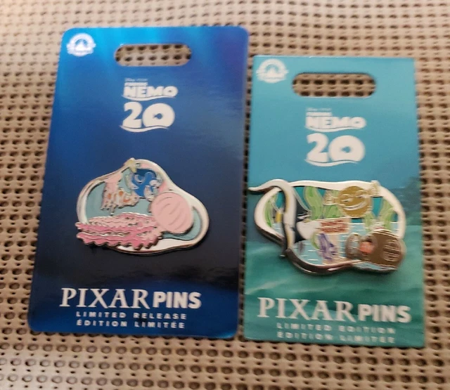 DISNEY PINS FINDING Nemo 20 Years Pixar Set Of 2 Limited Release 18.00