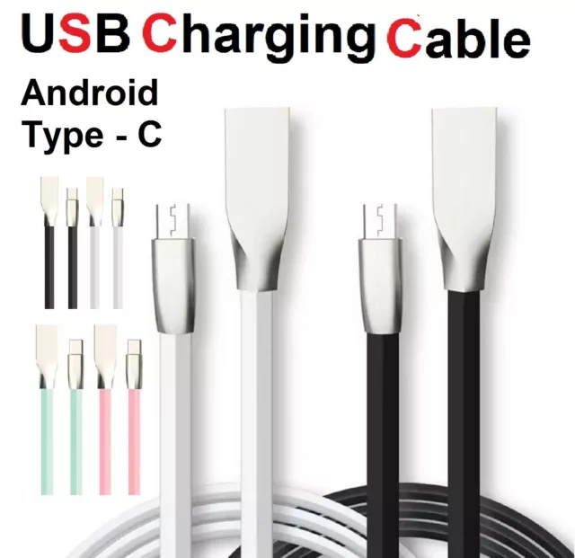 USB Charger Charging Cable Cord Type C Micro USB Android Lead For Mobile Phone