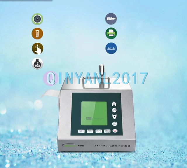 CW-PPC300 Portable Dust Laser Particle Counter 3 Channel with Printer 100V-240V