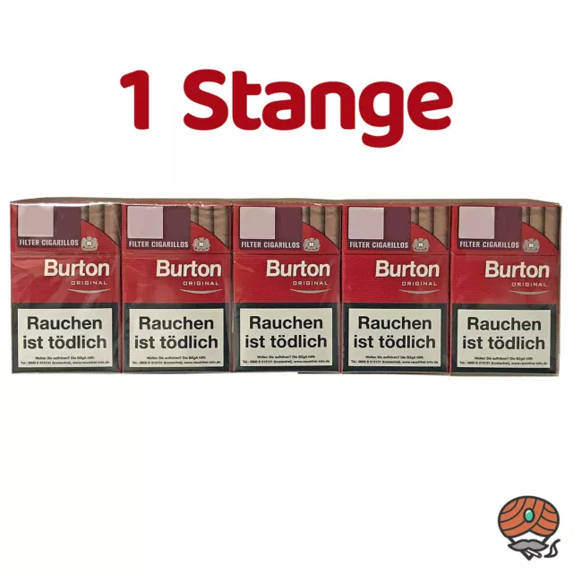 Burton Original Filter Zigarillos 10 Schachteln à 17 Stück