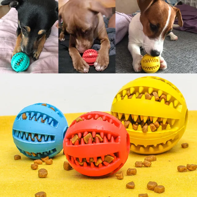 Pet Cute Funny Rubber Dog Ball Toy
