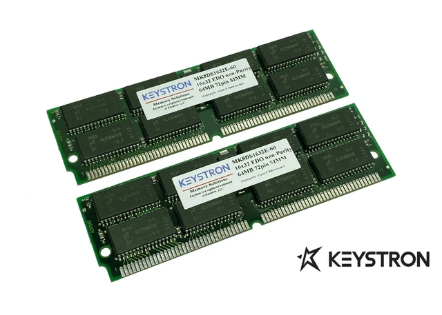 16MB Fpm Mémoire Parité 60NS Simm 72-PIN 5V 4X36 9 Puce Module