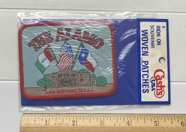 Vtg Crossed USA - MEXICO Flag Patch (American Flag, Mexican Flag) 81K2
