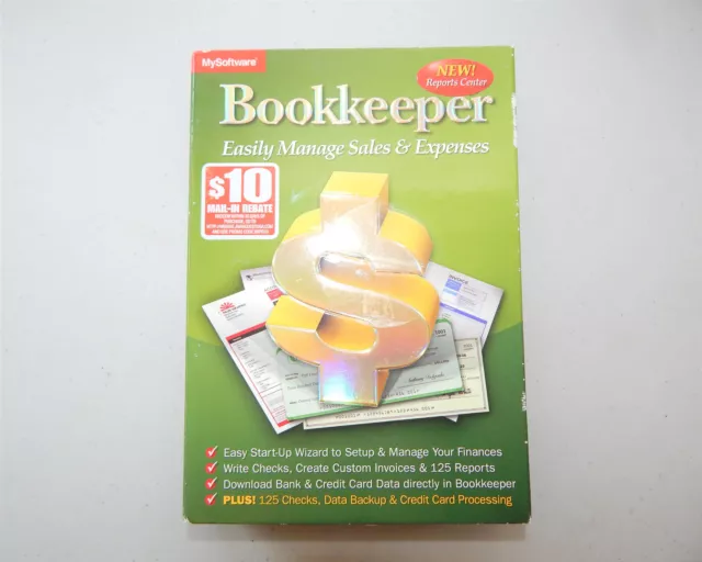 MySoftware Bookkeeper Accounting & Payroll Software Open Box or New READ!!