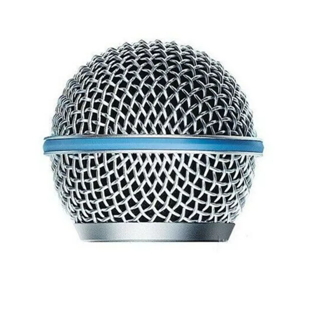 2× Microphone Grill Mic Grille Ball Head Mesh for Shure Beta58A SM58 pgx24 slx24 2