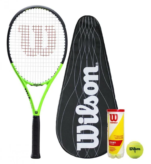 WILSON BLADE TOUR XP 103 Graphite Tennis Racket + Cover and 3 Balls RRP