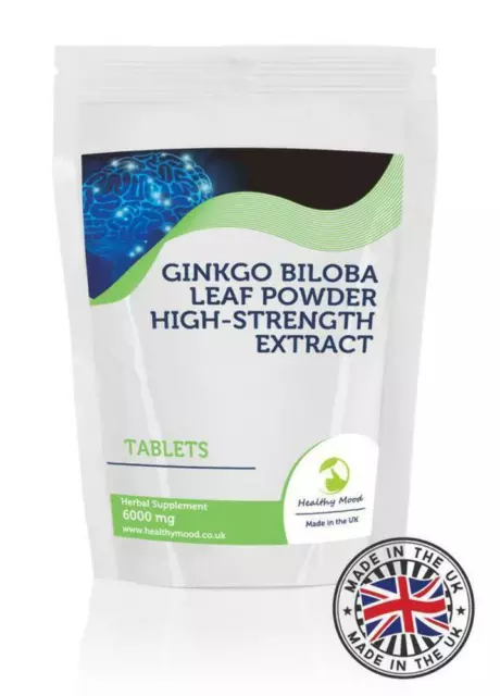 Ginkgo Biloba Herb Extract 6000mg Tablets GB