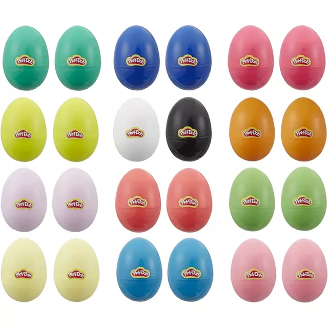 Paquete de 24 compuestos de modelado no tóxico para huevos Play-Doh