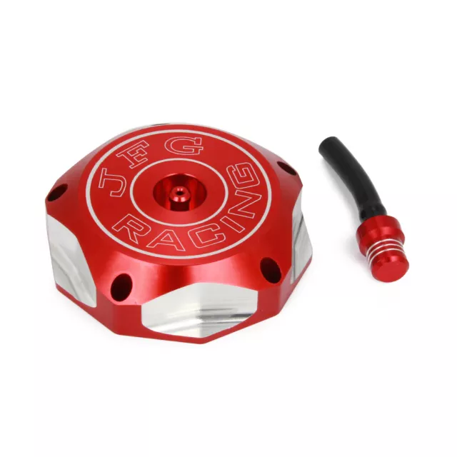 Aluminum Red Gas Fuel Tank Cap Cover For CRF450R CRF450X XR650L TRX400EX TRX450R Aluminum Red Gas Fuel Tank Cap Cover For CRF450R CRF450X XR650L TRX400EX TRX450R