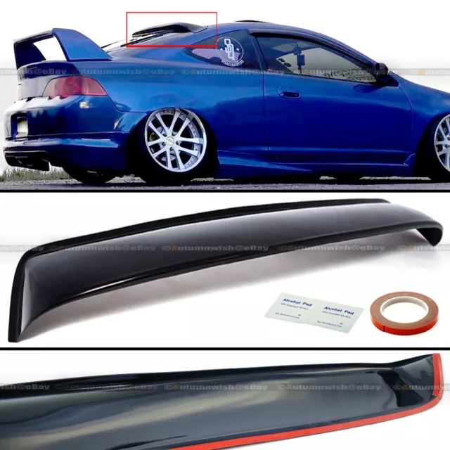 Fit Acura RSX DC5 Type-S ABS Plastic Black Rear Roof Spoiler Window Visor Wing