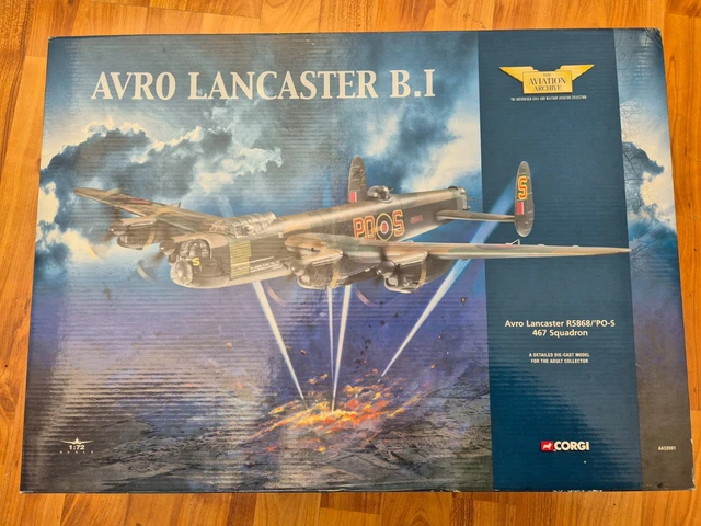 1/72 CORGI AVIATION Archive Avro Lancaster R5868/'Po-S 467 Squadron Ww2 ...