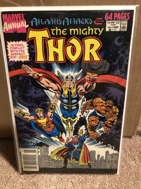 Marvel Comics Annual #14 1989 Atlantis Attacks The Mighty Thor 64 Pages
