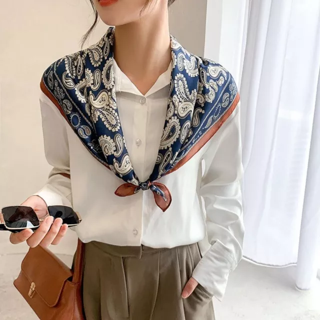 Accessories French Printed Scarf Korean Style Scarves Female Shawl Silk Scarf