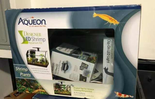 Aqueon LED 8.75 Gallon Shrimp Aquarium Kit BRAND NEW SKU 2967469