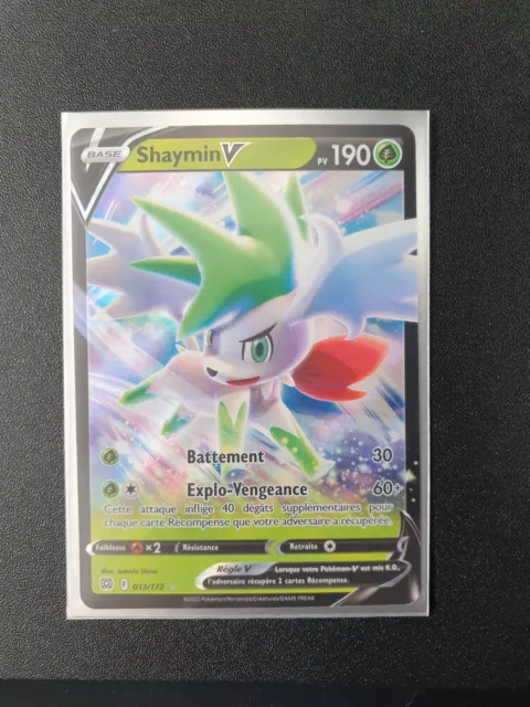 Carte Pokemon SHAYMIN 013/172 V Ultra Rare Epée et Bouclier 9 EB09 FR NEUF