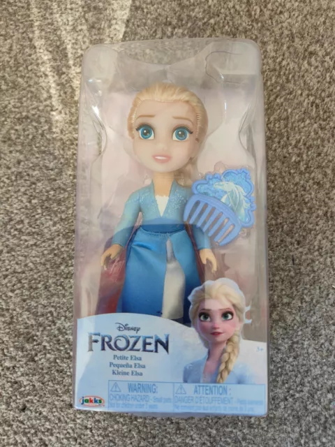 Collectible Disney Frozen Petite Elsa 6 Inch Doll Figure With Comb Bnib L@@K
