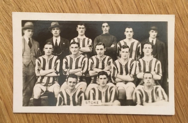 Stoke Team Trade Card by Pluck 1922 Series Famous Football Teams Card No. 10