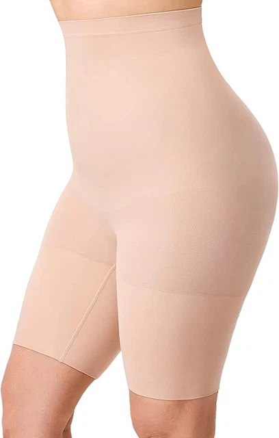 Delimira Beige High Waist Thigh Slimmer Shapewear Long Shorts Knickers UK 12