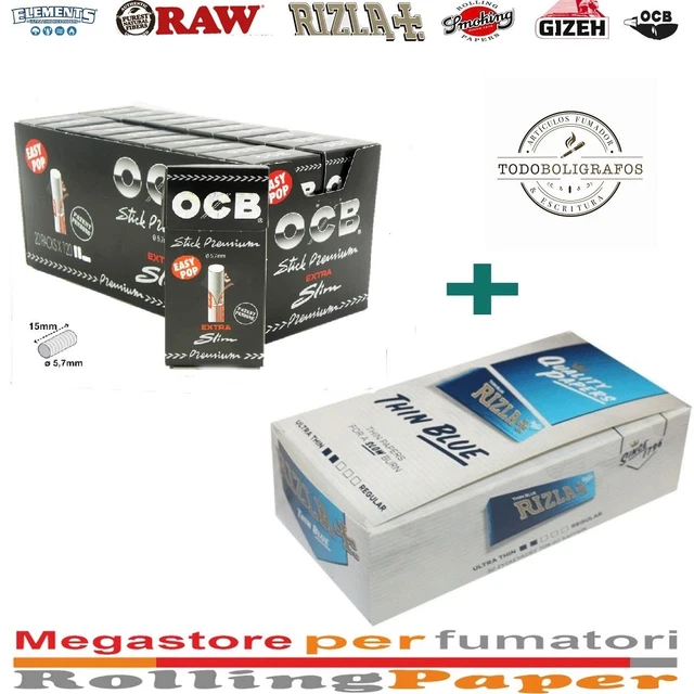 Ocb Rizle CARTINE RIZLA BLU Corte Regular Blue +2400 Filtri OCB PREMIUM Ultra ...