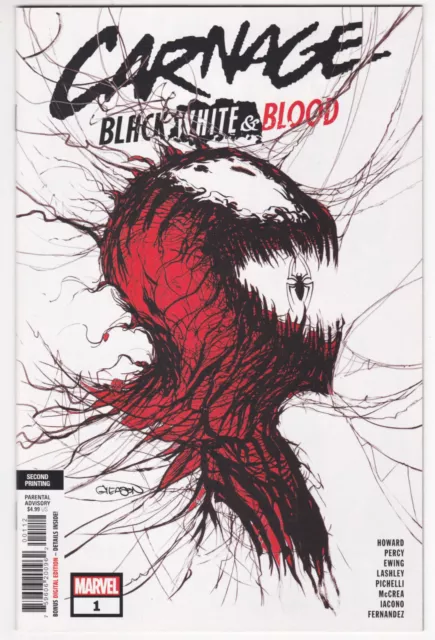 Carnage Black White & Blood #1 Gleason Variant Second Print 10 BUCK VARIANTS!