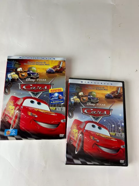Disney Pixar Cars (DVD, 2006, Full Screen) Owen Wilson + slipcover