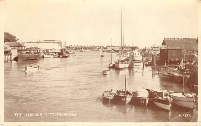 The Harbour Littlehampton West Sussex Postcard Valentine's Posted September 1968