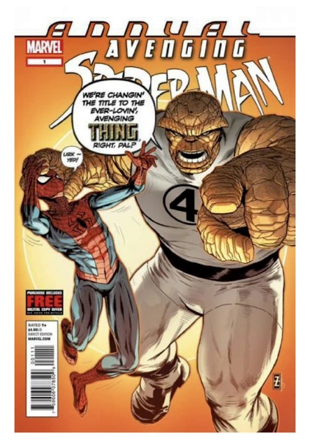 Marvel Comics 2012 Avenging Spider-Man Annual #1 Thing Cover
