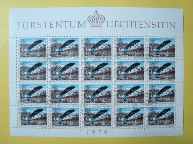 Liechtenstein 1979 Europa Cept Minifogli Serie Completa N. 664-665 Usati