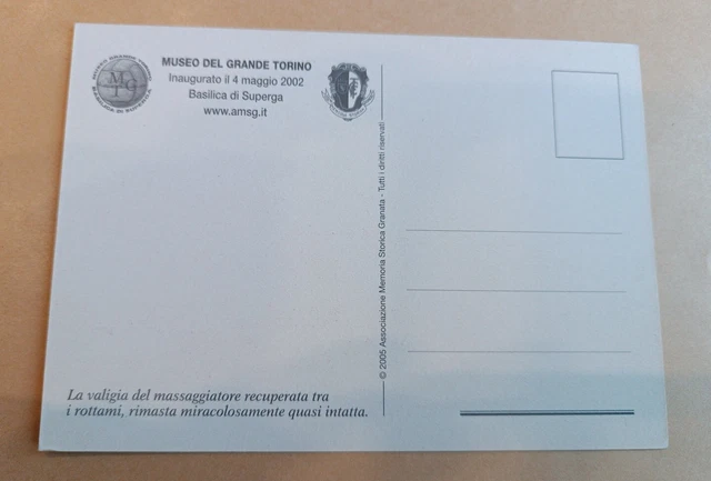 Cartolina I Gloriosi Campioni del Torino Caduti a Superga - ADe-Com