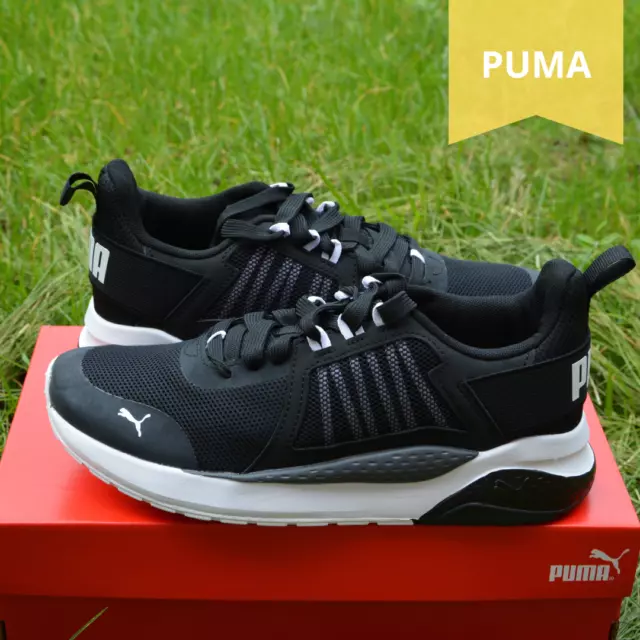 Kids Puma Anzarun Junior Trainers Shoes Black Genuine New Size 3