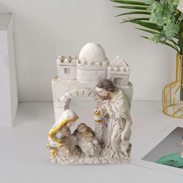 Figurines De Crèche Famille Sainte + Comète – Hauteur 20 Mm – Décoration De Noël – Collection Rayher - 3