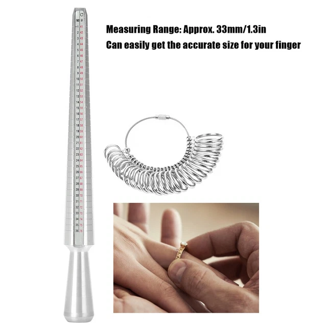 Jewelers Jewelry Repair Measuring Tool Ring Mandrel Stick Finger Gauge Tool HR6