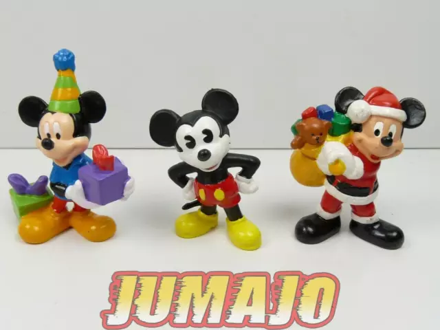 FIG27c lot 5 figurines PVC DISNEY BULLY 6cm MICKEY mouse JO Père Noël cadeau 3