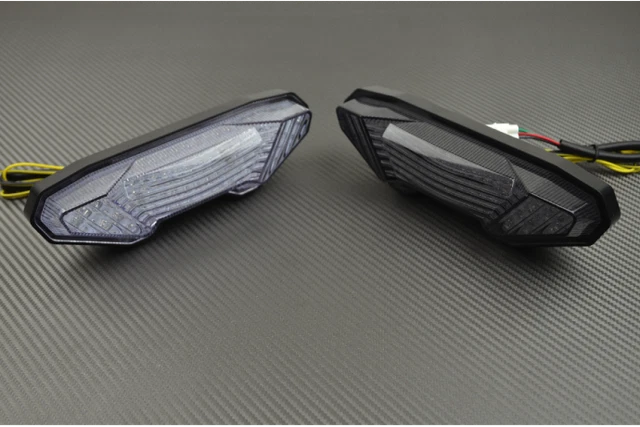 CLEAR INTEGRATED LED Rear Taillights Turn Signals For Yamaha YZF R6 - View #11