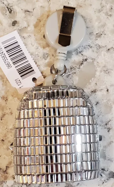 NEW Bath & Body Works Sparkly Reel Silver Gemstones Plastic PocketBac Holder