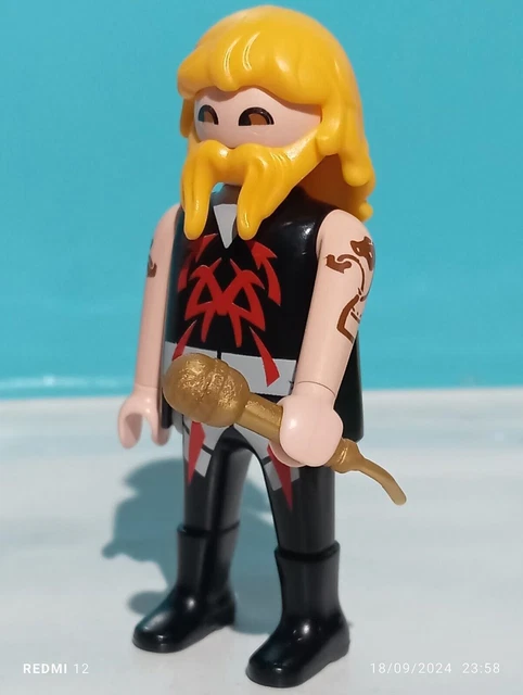 Playmobil Homme De Couleur Chanteur De Rock 4784 - Figurine Accessoire - Occasion