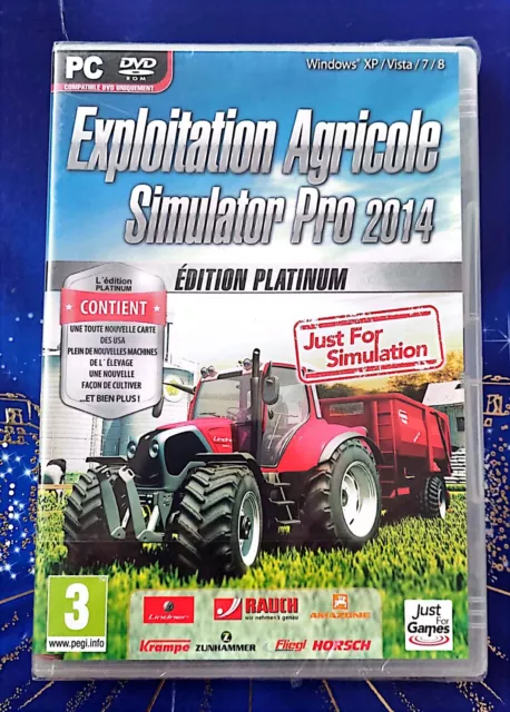 JEU PC DVD-ROM NEUF - EXPLOITATION AGRICOLE SIMULATOR PRO 2014 /Blaspo 25