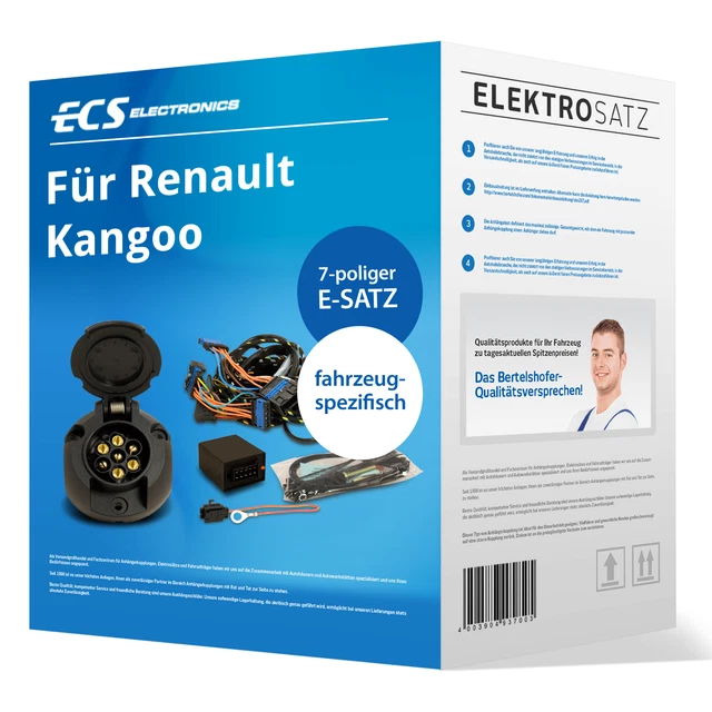 Elektrosatz 7-pol. spezifisch für Renault Kangoo Typ KW 05.2013-04.2021 NEU TOP